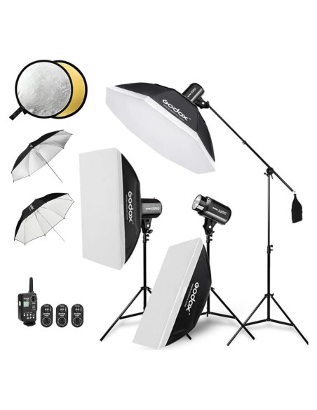 Kit de iluminación Godox E250 de 3 luces 750W para fotografía Kit de iluminación Godox E250 de 3 luces 750W para fotografía
