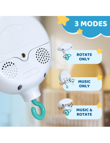 Motor de Móvil de Cuna TINITIGIES con Música y Control de Volumen