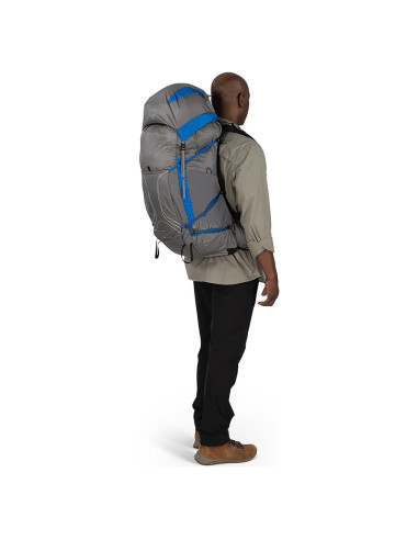 Mochila de Senderismo Osprey Exos Pro 55L Hombre Gris/Azul