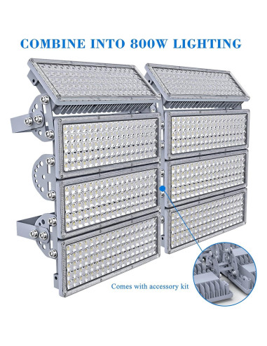 Proyector LED 800W Kekeou 112000 Lúmenes IP67 Ajustable