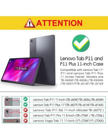 Funda Transparente Bkinew para Lenovo Tab P11 y P11 Plus 11"