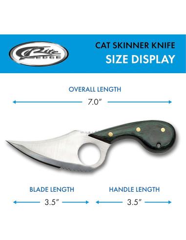 Cuchillo Desollador de Gato SZCO 17.78 cm Acero Inoxidable
