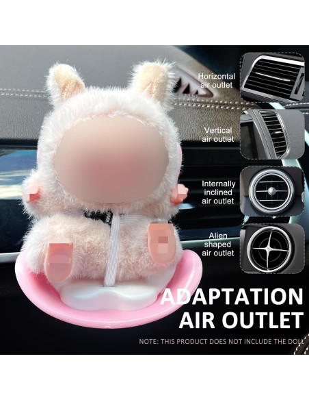 Asiento de Coche para Muñecas ApisNest Rosa 15-17cm con Clip Asiento de Coche para Muñecas ApisNest Rosa 15-17cm con Clip