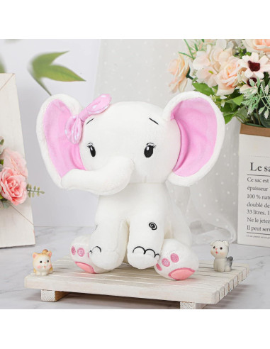 Zomiboo 3 Elefantes de Peluche Suaves 20 cm Regalo Bebé