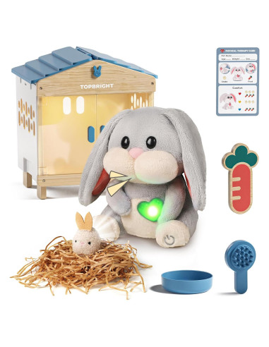 Juguete Interactivo Conejo de Peluche TOP BRIGHT 1.18 kg
