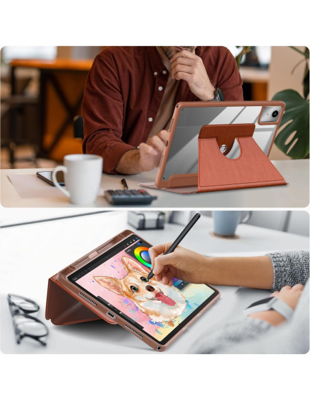 Funda Protectora para Lenovo Tab M11 2023 y Xiaoxin Pad 2024 11" Marrón Funda Protectora para Lenovo Tab M11 2023 y Xiaoxin Pad 2024 11" Marrón