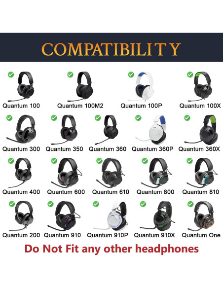 Funda de Micrófono SOULWIT para Auriculares JBL Quantum - Negro Funda de Micrófono SOULWIT para Auriculares JBL Quantum - Negro