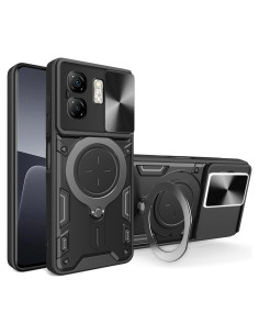 Funda Protectora Infinix Smart 9 con Cubierta Deslizante Negra