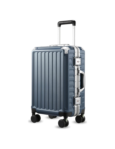 Maleta de Mano LUGGEX 20" Azul Dura Policarbonato con Ruedas Maleta de Mano LUGGEX 20" Azul Dura Policarbonato con Ruedas