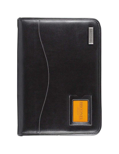 Funda de Cuero Negro Broonel para Laptop Lenovo V15 39.6 cm