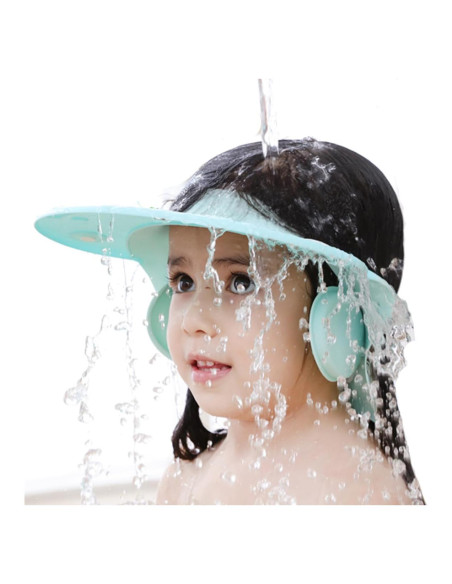 Gorro de Ducha para Niños Azul - Silicona Ajustable 38-60 cm Gorro de Ducha para Niños Azul - Silicona Ajustable 38-60 cm
