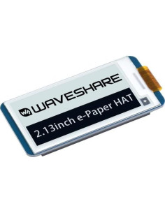Pantalla HAT E-Ink 2.13" Unistorm 250x122 SPI Raspberry Pi 2