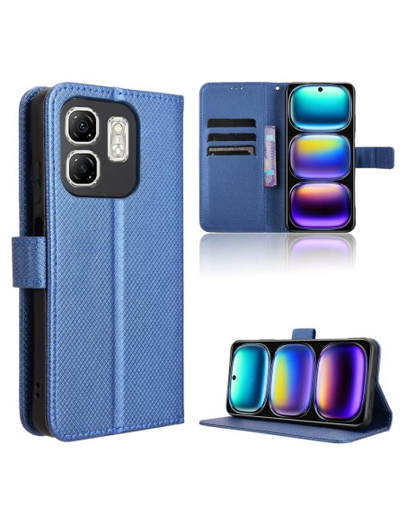 Funda de cuero PU Infinix Smart 9 4G / Hot 50i 4G Azul Funda de cuero PU Infinix Smart 9 4G / Hot 50i 4G Azul