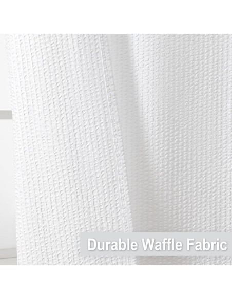 Cortina de Ducha OVZME 182.88x182.88 cm Blanca Texturizada Cortina de Ducha OVZME 182.88x182.88 cm Blanca Texturizada