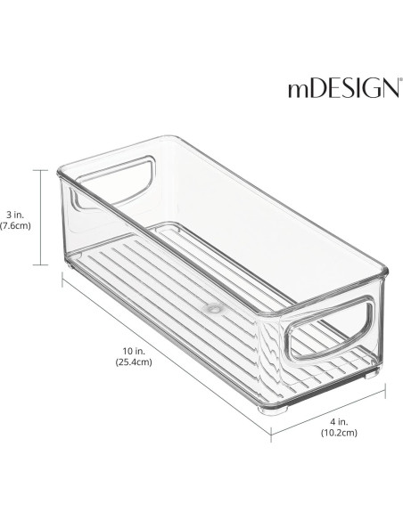 Contenedor de Almacenamiento de Alimentos mDesign 25.4cm - Transparente Contenedor de Almacenamiento de Alimentos mDesign 25.4cm - Transparente