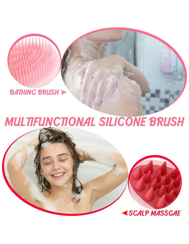 Exfoliador Corporal y Masajeador CCbeauty 2 en 1 Silicona