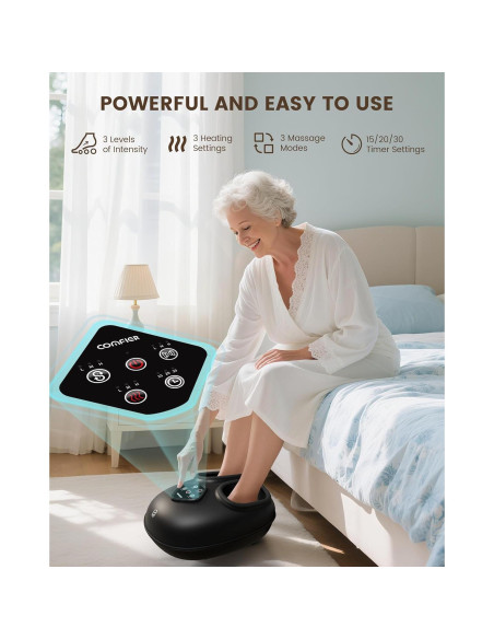 Masajeador de Pies COMFIER CF-5425-3 con Calor y Shiatsu Masajeador de Pies COMFIER CF-5425-3 con Calor y Shiatsu