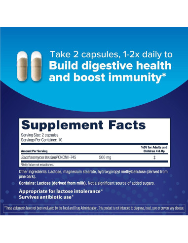 Florastor Probioticos Digestivos 20 Capsulas Saccharomyces