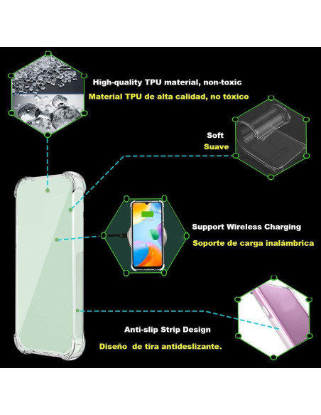 Funda TPU Transparente USTIYA para Google Pixel 9/9 Pro Funda TPU Transparente USTIYA para Google Pixel 9/9 Pro
