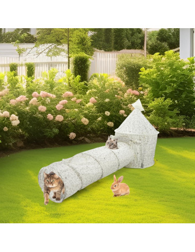 Túnel para Gatos Nobleza Grande Plegable y Lavable 137 cm