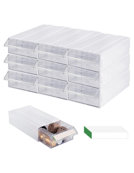 Organizador de Almacenamiento Voittozege 9 Cajones Plástico Blanco Organizador de Almacenamiento Voittozege 9 Cajones Plástico Blanco
