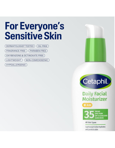 Hidratante Facial Cetaphil SPF 35 85g Piel Sensible Mixta