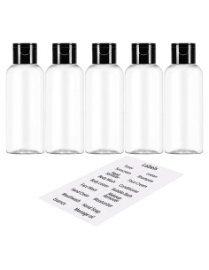 Paquete de 5 Botellas Recargables 100 ml DNSEN Aprobadas TSA