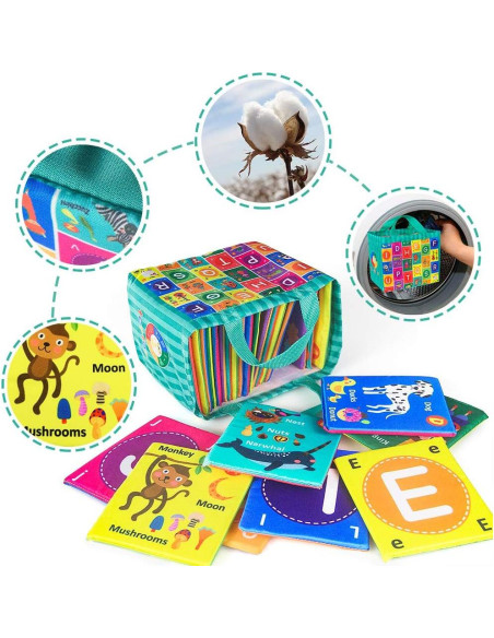 Tarjetas de Alfabeto Suaves TEYTOY 26 Piezas para Bebés Tarjetas de Alfabeto Suaves TEYTOY 26 Piezas para Bebés