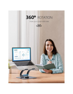 Soporte para Laptop Nulaxy C1-EXPRO 360 Rotativo Ergonómico 2