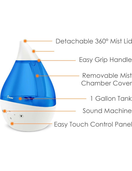 Humidificador Ultrasónico Crane Drop 2.0 4 en 1 3.78L Azul Humidificador Ultrasónico Crane Drop 2.0 4 en 1 3.78L Azul