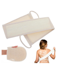 Set 2 Esponjas de Lufa Natural Exfoliantes para Ducha Gjinxi