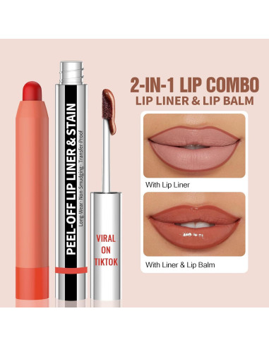 Conjunto Tinte Labios Vevivia Rosa Nude - Larga Duración e Hidratante