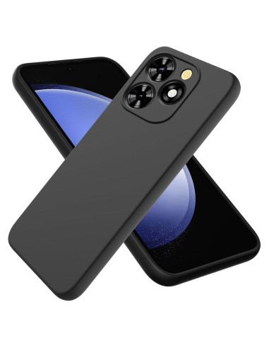 Funda de Gel Tuxiwei para Tecno Spark 20 Pro - Negra, Anti-Rayas