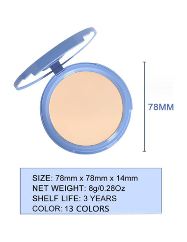 Polvo Compacto evpct 9.92g Beige Natural Larga Duración