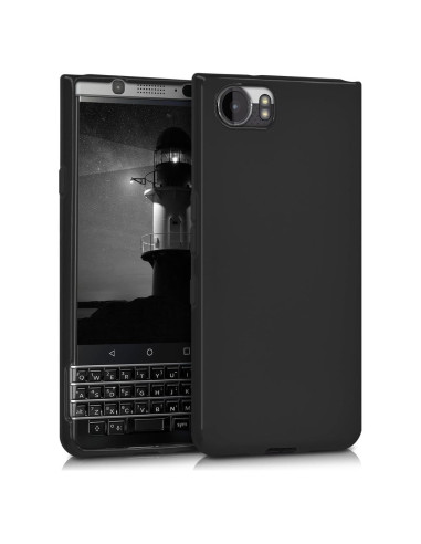 Funda Protectora Slim KW-Mobile para BlackBerry KEYone - TPU Negro Mate