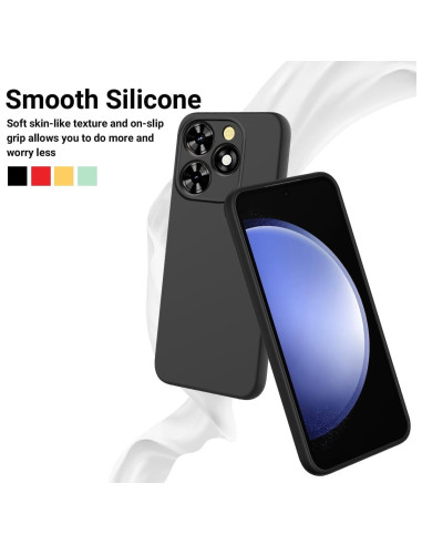 Funda de Gel Tuxiwei para Tecno Spark 20 Pro - Negra, Anti-Rayas