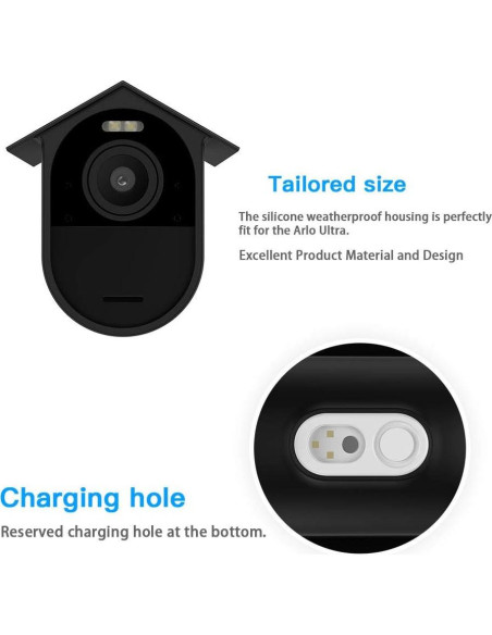 Funda de Silicona Impermeable HOLACA para Cámaras Arlo Ultra/Pro Funda de Silicona Impermeable HOLACA para Cámaras Arlo Ultra/Pro