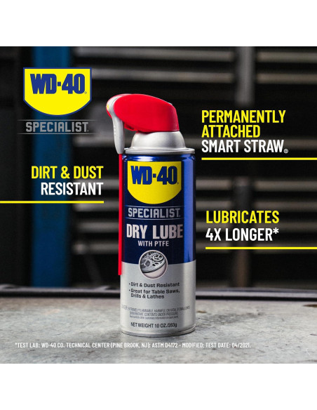 Lubricante Seco WD-40 Especialista 300059 10 Oz PTFE Lubricante Seco WD-40 Especialista 300059 10 Oz PTFE