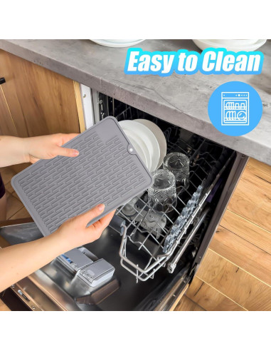 Alfombrilla de Silicona Palksky para Ninja Creami Swirl Gris