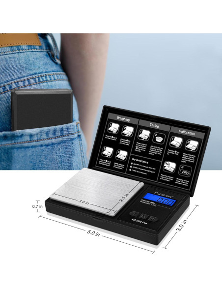 Báscula Digital de Precisión Fuzion 200g con Calibración Báscula Digital de Precisión Fuzion 200g con Calibración