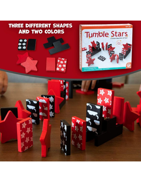 Dominó MindWare Tumble Stars para Niños + 30 Bloques Dominó MindWare Tumble Stars para Niños + 30 Bloques