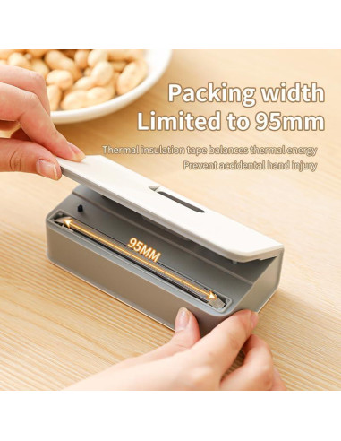 Mini Sello de Bolsas YACVRLT Blanco Recargable 1600mAh