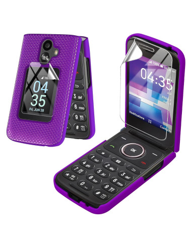 Funda dura delgada para TCL Flip 3 T435 con protector