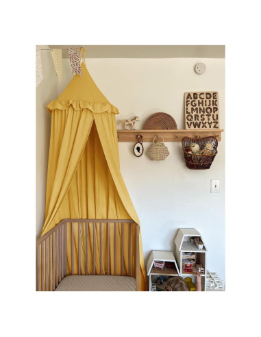Dosel para Cama Infantil JIKAL de Algodón 241 cm con Volantes