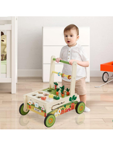 Andador de Madera Beright 12 en 1 para Bebés - Juguetes Educativos