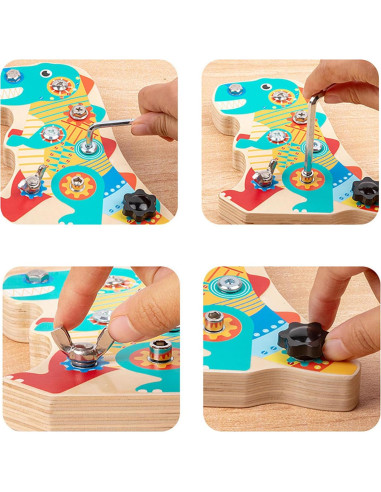 Juguete Educativo Montessori de Madera para Niños 3+