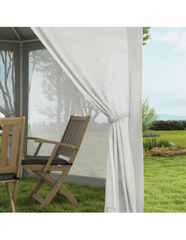 Tienda de Fiesta Hexagonal IJOWEEN 3.96m x 3.35m con Malla