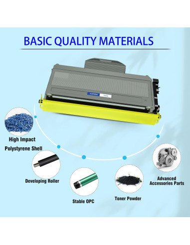 Paquete de 3 Cartuchos de Tóner Negro USUPERINK TN360 Compatible