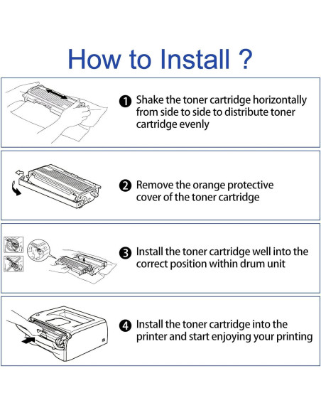 Paquete de 3 Cartuchos de Tóner Negro USUPERINK TN360 Compatible Paquete de 3 Cartuchos de Tóner Negro USUPERINK TN360 Compatible