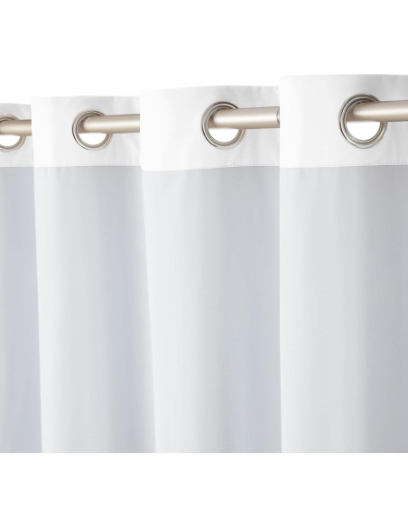 Cortinas Opacas Amazon Basics 2 Paneles 132x213 cm Blanco Cortinas Opacas Amazon Basics 2 Paneles 132x213 cm Blanco